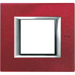 Рамка 1-ая (одинарная) прямоугольная, цвет Рубин, Axolute, Bticino