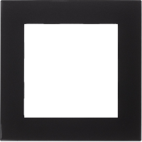 Рамка 1-ая (одинарная), Стекло Матовое Черное, серия Atlas Design Nature, Schneider Electric ATN331001