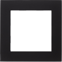 Рамка 1-ая (одинарная), Стекло Матовое Черное, серия Atlas Design Nature, Schneider Electric ATN331001