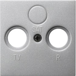 Розетка телевизионная оконечная ТV-FМ, цвет Алюминий, Gira