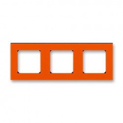 Рамка 3-ая (тройная), цвет Оранжевый/Дымчатый черный, Levit, ABB