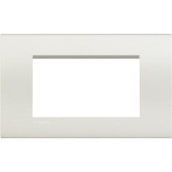 Рамка итальянский стандарт 4 мод прямоугольная, цвет Белый, LivingLight, Bticino