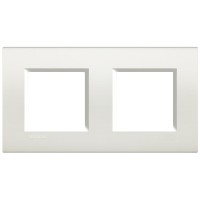 Рамка 2-ая (двойная) прямоугольная, цвет Белый, LivingLight, Bticino