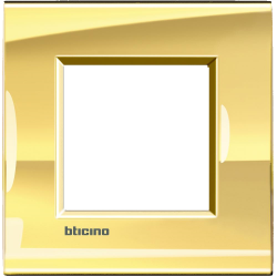 Рамка 1-ая (одинарная) прямоугольная, цвет Золото, LivingLight, Bticino