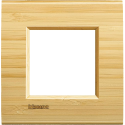 Рамка 1-ая (одинарная) прямоугольная, цвет Дерево Бамбук, LivingLight, Bticino