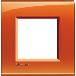 Рамка 1-ая (одинарная) прямоугольная, цвет Оранжевый, LivingLight, Bticino