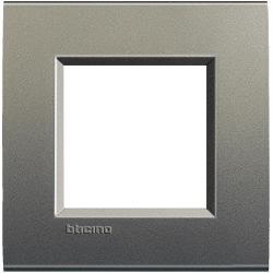 Рамка 1-ая (одинарная) прямоугольная, цвет Серый шелк, LivingLight, Bticino