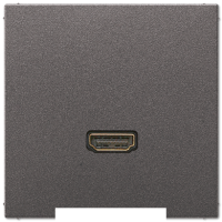 Розетка HDMI 1-ая (разъем), цвет Антрацит, LS990, Jung