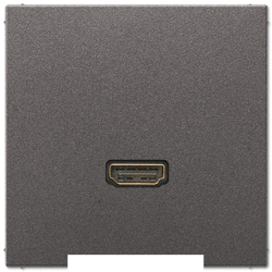 Розетка HDMI 1-ая (разъем), цвет Антрацит, LS990, Jung