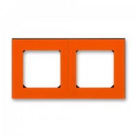 Рамка 2-ая (двойная), цвет Оранжевый/Дымчатый черный, Levit, ABB