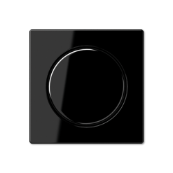 Диммер поворотно-нажимной 1000Вт для ламп накаливания, цвет Черный, A500, Jung