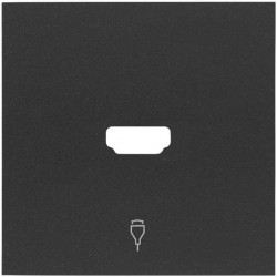 Розетка HDMI v1.4 «мама-мама» Simon 100, черный матовый
