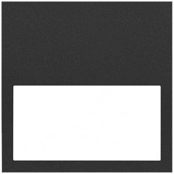 Рамка одинарная (минимум) с суппортом Simon 100 черный матовый